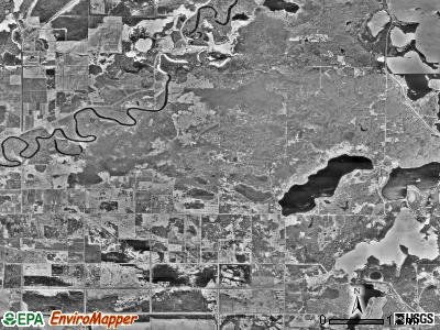 Workman township, Minnesota satellite photo by USGS