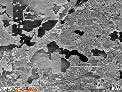 Shamrock township, Minnesota satellite photo by USGS