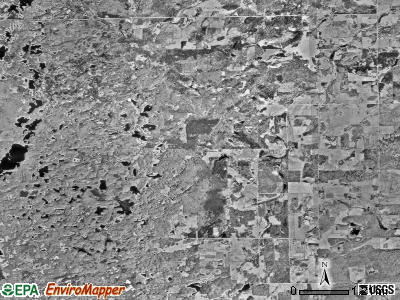 Bungo township, Minnesota satellite photo by USGS