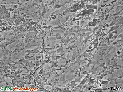 Orton township, Minnesota satellite photo by USGS