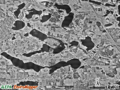 Hobart township, Minnesota satellite photo by USGS