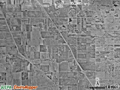 Prairie View township, Minnesota satellite photo by USGS