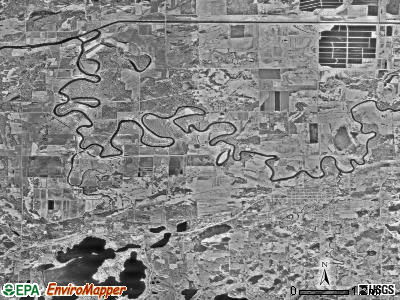 Aitkin township, Minnesota satellite photo by USGS