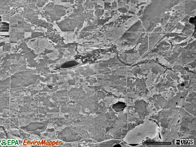 Kimberly township, Minnesota satellite photo by USGS