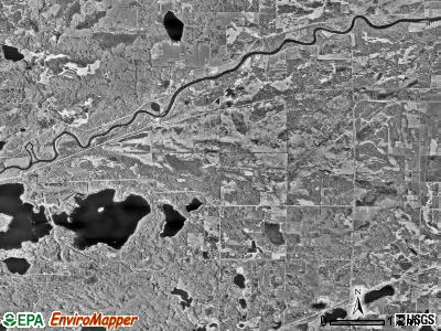 Rabbit Lake township, Minnesota satellite photo by USGS