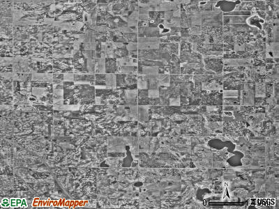 Trondhjem township, Minnesota satellite photo by USGS