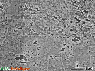 Erhards Grove township, Minnesota satellite photo by USGS