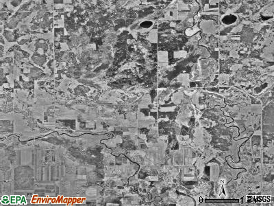 Bullard township, Minnesota satellite photo by USGS