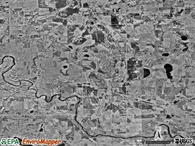 Becker township, Minnesota satellite photo by USGS