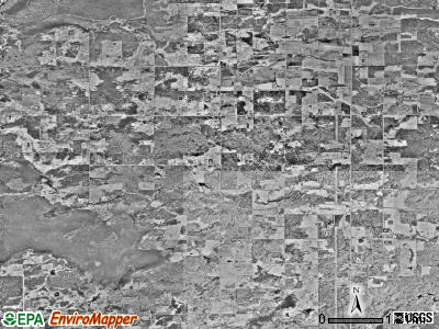 Birch Creek township, Minnesota satellite photo by USGS