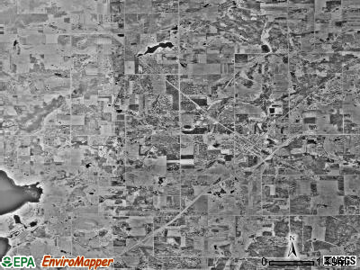 Henning township, Minnesota satellite photo by USGS