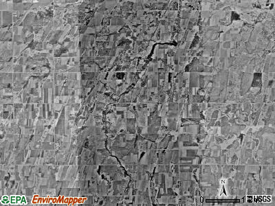 Bartlett township, Minnesota satellite photo by USGS