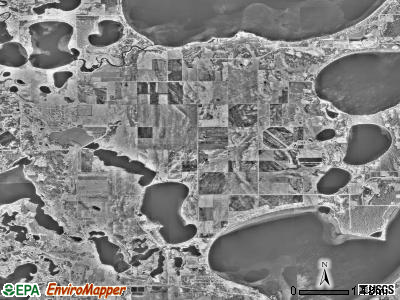 Everts township, Minnesota satellite photo by USGS