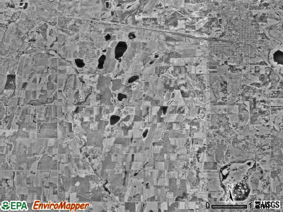 Staples township, Minnesota satellite photo by USGS