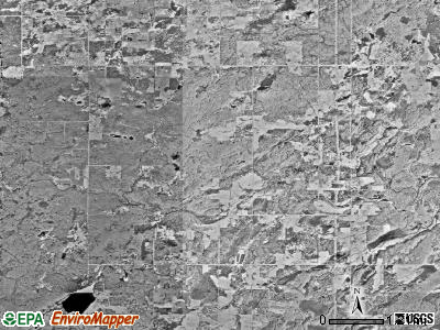 Bremen township, Minnesota satellite photo by USGS