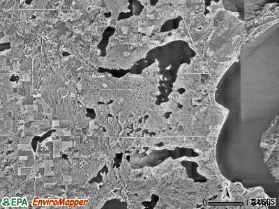 Garrison township, Minnesota satellite photo by USGS