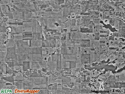 Orwell township, Minnesota satellite photo by USGS