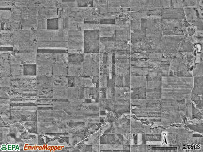 Foxhome township, Minnesota satellite photo by USGS