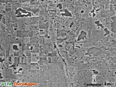 Aastad township, Minnesota satellite photo by USGS