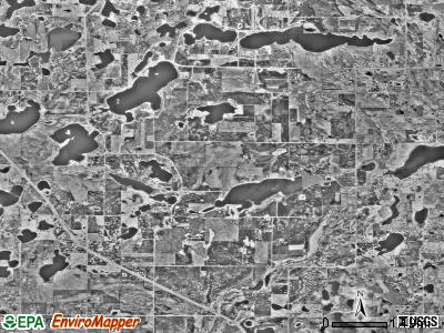 St. Olaf township, Minnesota satellite photo by USGS