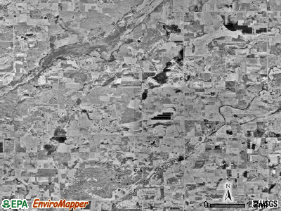 Platte township, Minnesota satellite photo by USGS