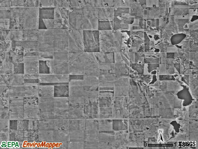 Lawrence township, Minnesota satellite photo by USGS