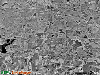 Pomroy township, Minnesota satellite photo by USGS