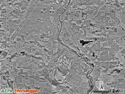 Barry township, Minnesota satellite photo by USGS