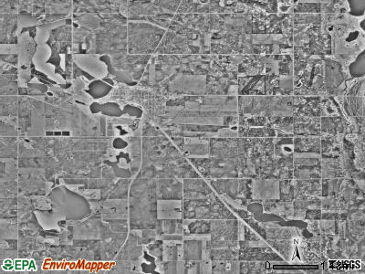 Sanford township, Minnesota satellite photo by USGS