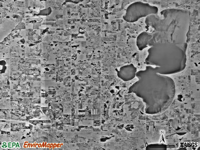 Ida township, Minnesota satellite photo by USGS