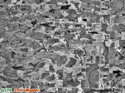 Dailey township, Minnesota satellite photo by USGS