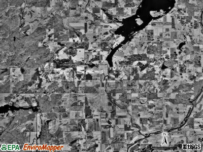 Knife Lake township, Minnesota satellite photo by USGS