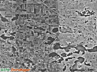 Moe township, Minnesota satellite photo by USGS