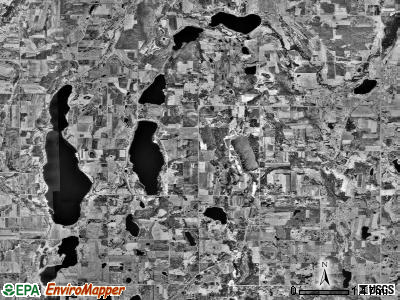Burnhamville township, Minnesota satellite photo by USGS