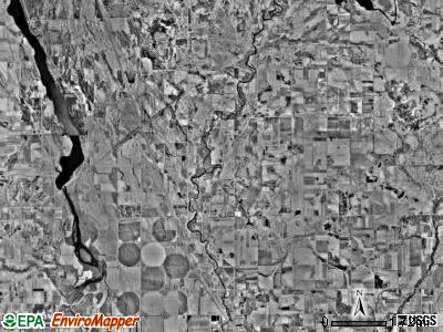 Bellevue township, Minnesota satellite photo by USGS