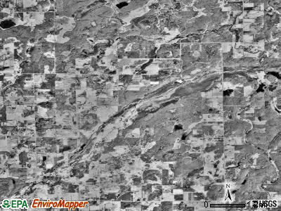 Hayland township, Minnesota satellite photo by USGS