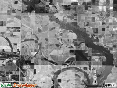 Hamilton township, Arkansas satellite photo by USGS