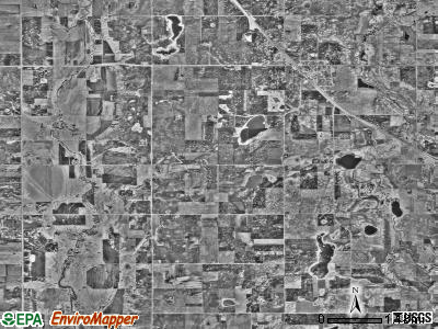 Land township, Minnesota satellite photo by USGS
