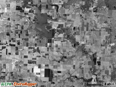 Roc Roe township, Arkansas satellite photo by USGS