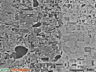 Hudson township, Minnesota satellite photo by USGS