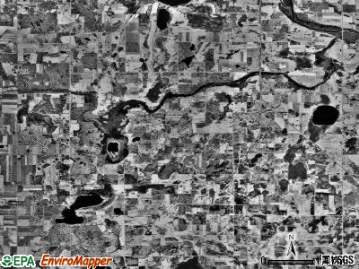 Brunswick township, Minnesota satellite photo by USGS