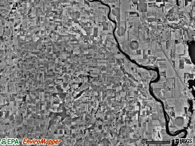 Brockway township, Minnesota satellite photo by USGS