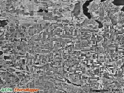 Melrose township, Minnesota satellite photo by USGS