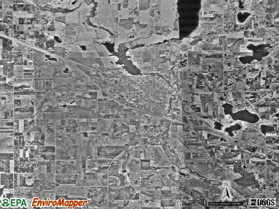 Sauk Centre township, Minnesota satellite photo by USGS