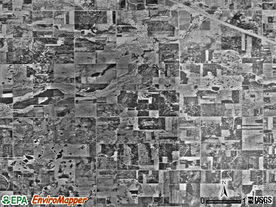 Ashley township, Minnesota satellite photo by USGS