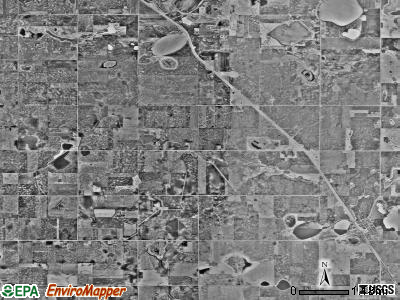Donnelly township, Minnesota satellite photo by USGS
