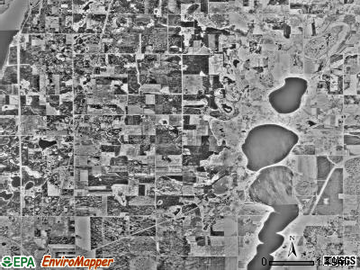Leven township, Minnesota satellite photo by USGS