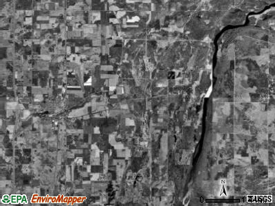Rushseba township, Minnesota satellite photo by USGS