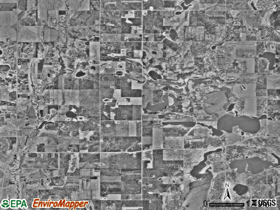 Framnas township, Minnesota satellite photo by USGS