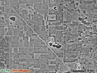 Morris township, Minnesota satellite photo by USGS
